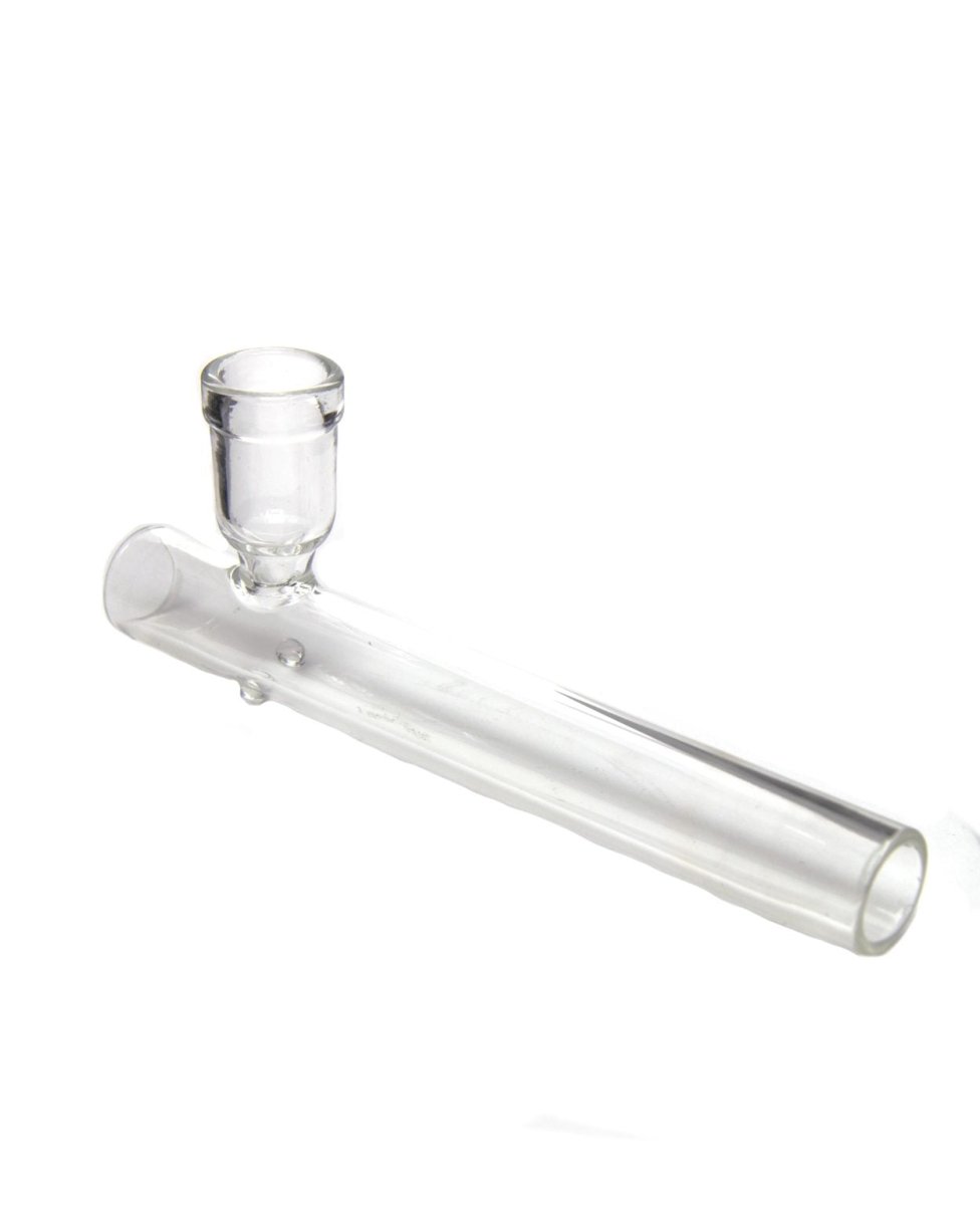 10CM U SHAPED BOWL GLASS SHOTGUN PIPE - SeedySide