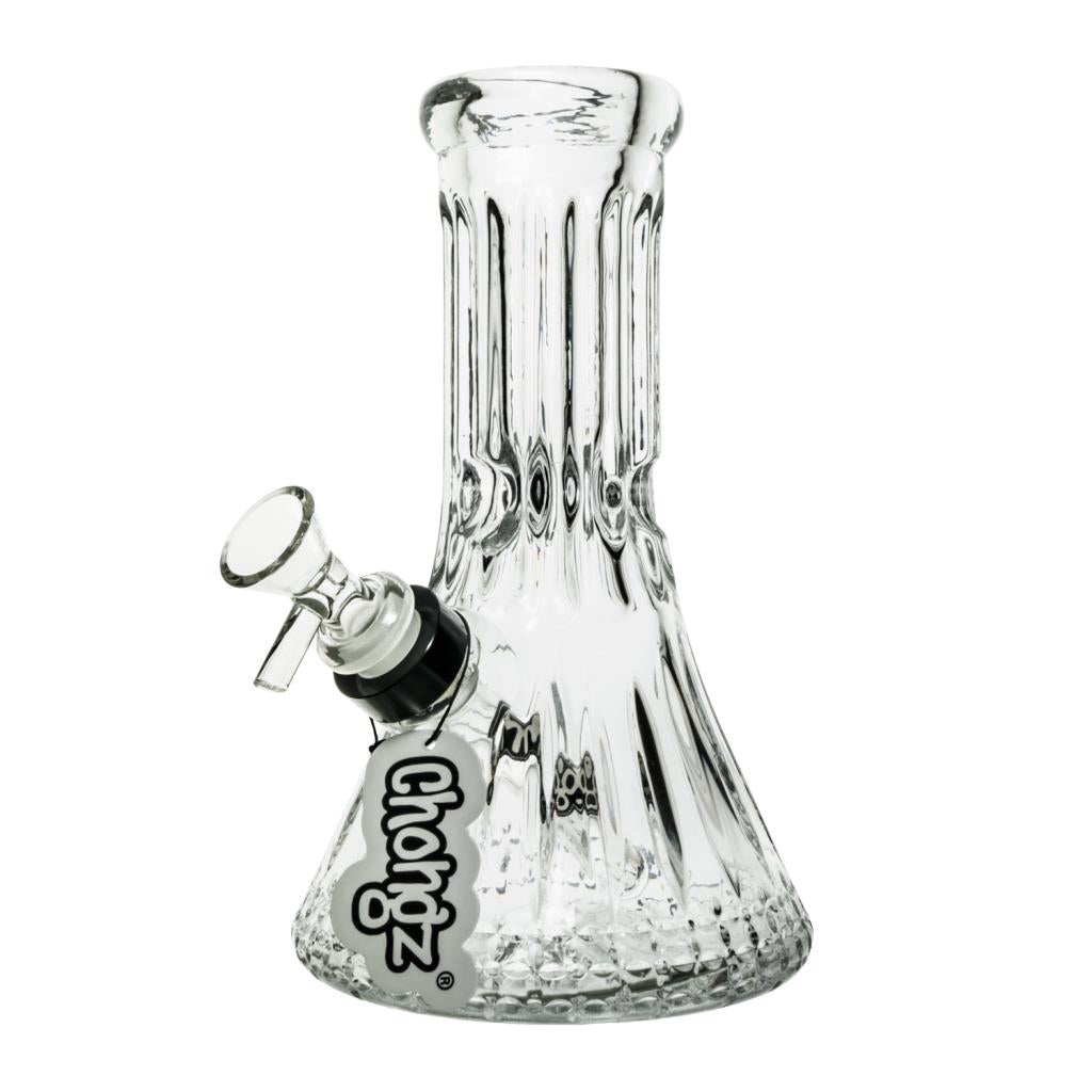 CHONGZ 20CM "BAD SEED" CUT GLASS BEAKER WATERPIPE