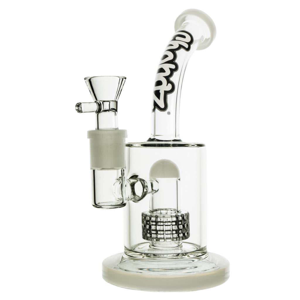 CHONGZ GLASS 23CM "TURBO" WHITE ACCENT WATERPIPE