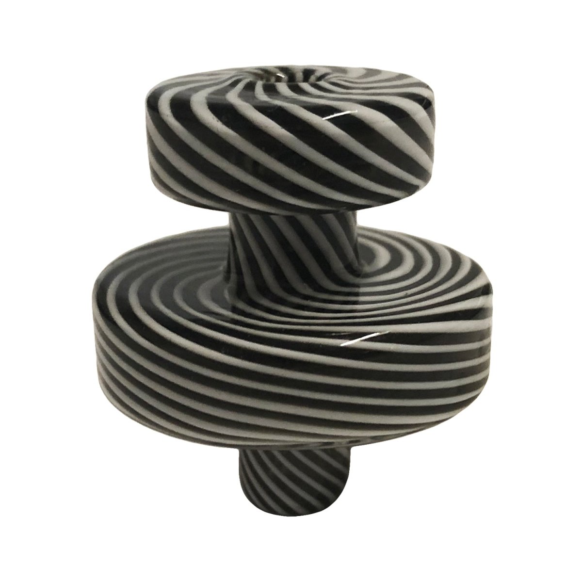 CHONGZ "SOULDIER OF FORTUNE" B&W GLASS CARB CAP - SeedySide