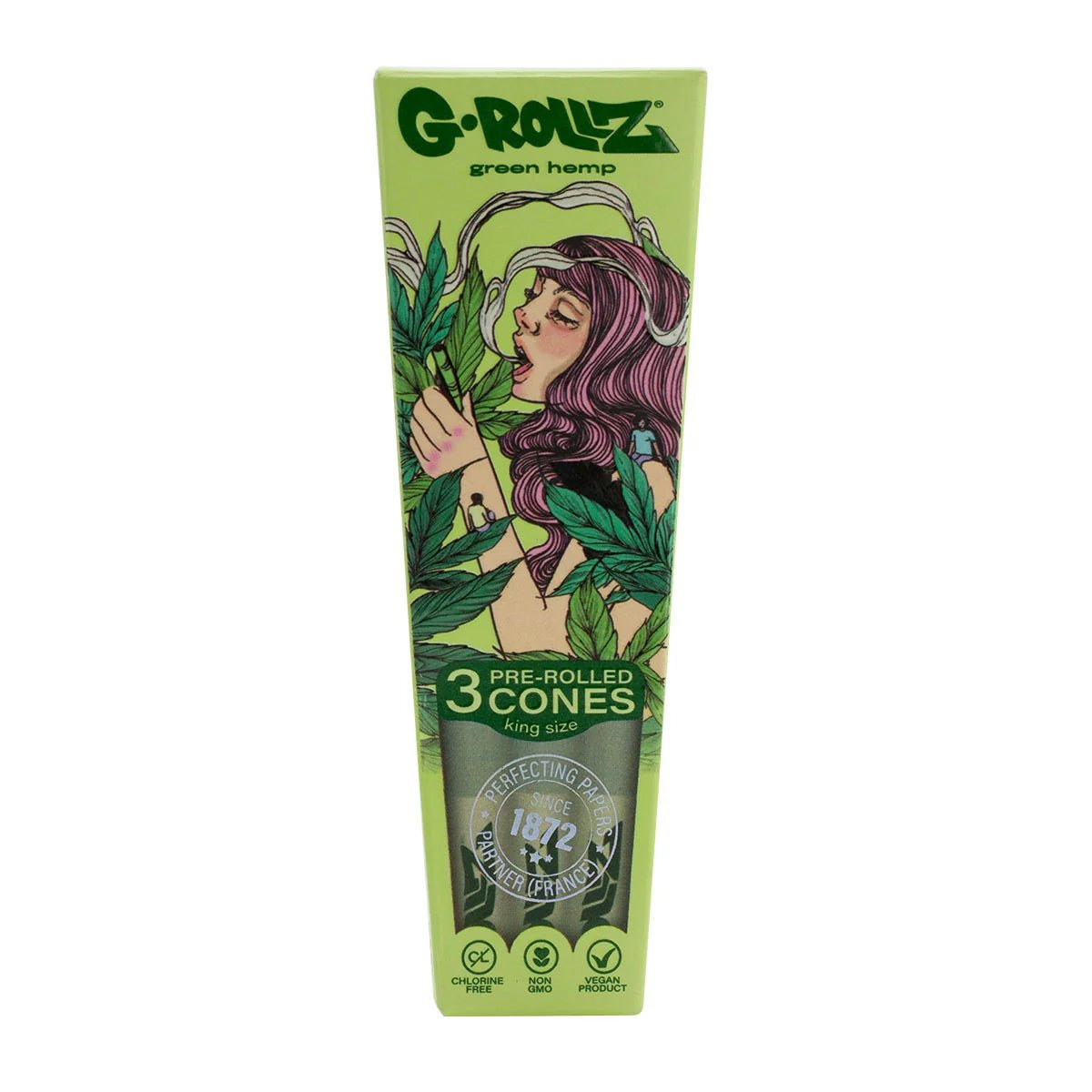 G - ROLLZ COLLECTOR "COLOSSAL DREAM" ORGANIC GREEN HEMP 3 KS CONES - SeedySide