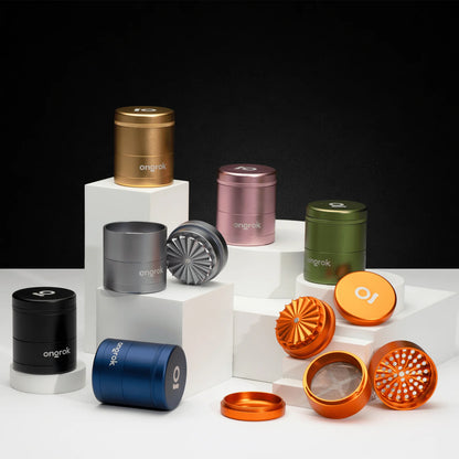 ONGROK 5-PIECE FLOWER GRINDER WITH STORAGE