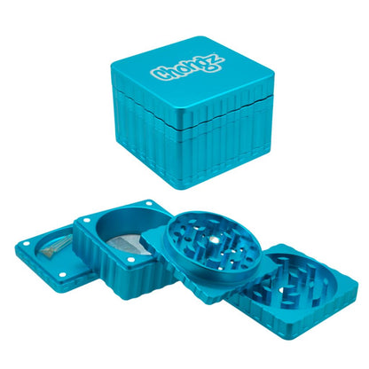 CHONGZ 44MM 4PT "CELEBRITY SQUARES" ALUMINIUM GRINDER