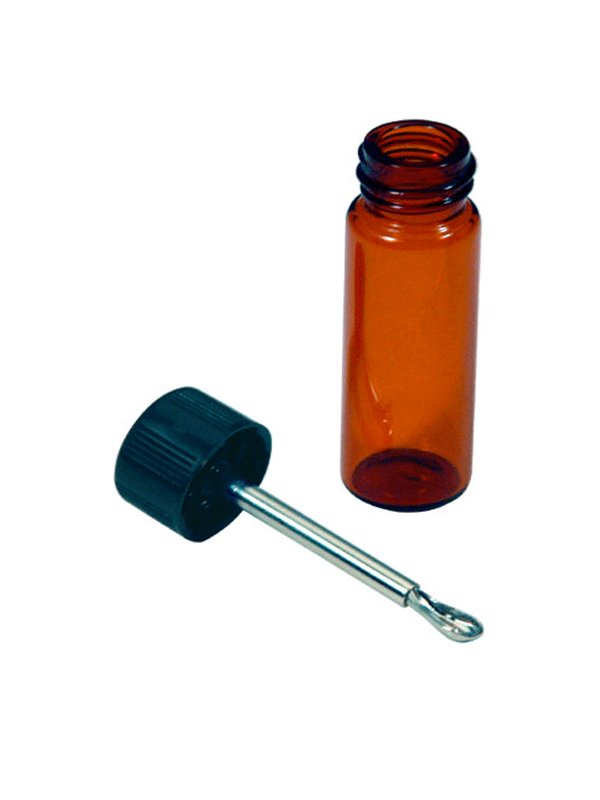 BROWN BOTTLE W BUILT IN SPOON LARGE