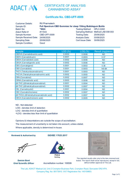 HAZE CBD NIGHT GUMMIES 3000MG