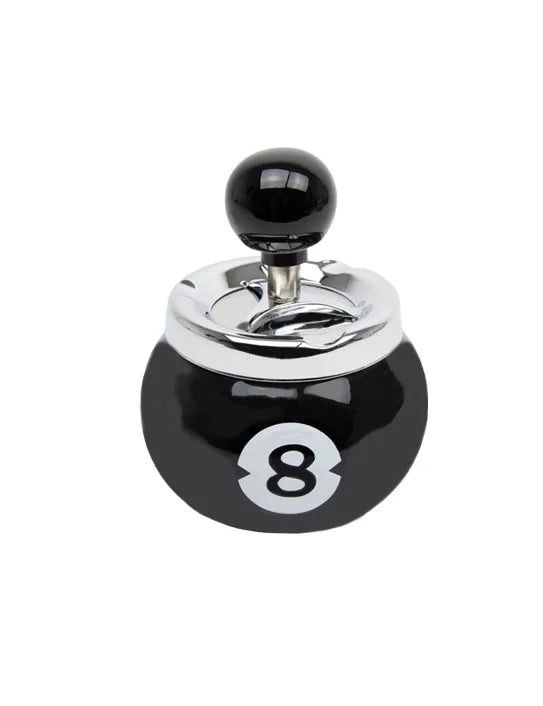 CERAMIC POOLBALL ASHTRAY