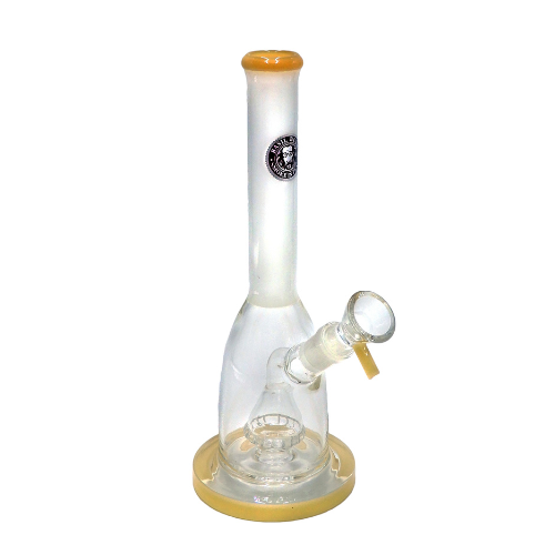 HEAVY DUTY GLASS SINGLE PERCOLATOR BONG 26.5CM 18.8MM GRIND