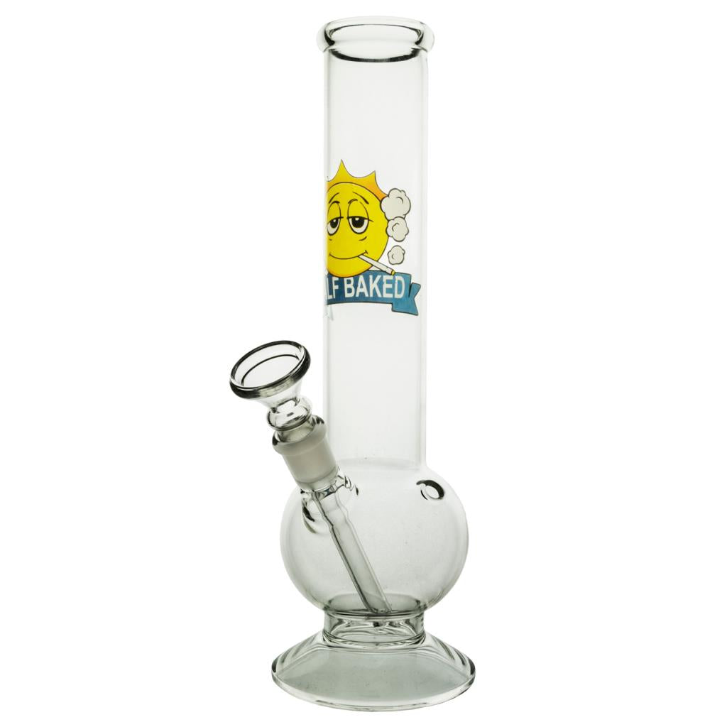 GLASS HALF BAKED BONG