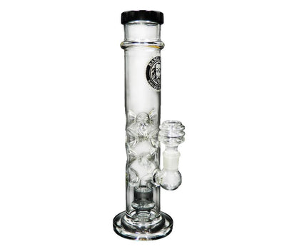 HEAVY DUTY GLASS PERCOLATOR BONG W ICE PICKS 30CM
