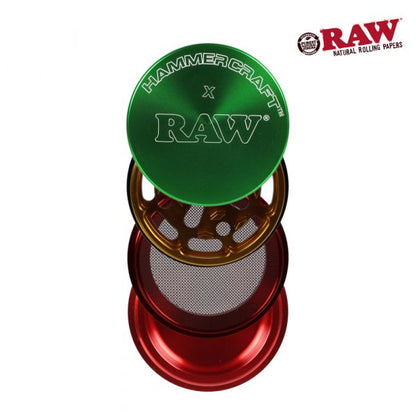 RAW X HAMMERCRAFT LARGE 61MM 4PT GRINDER