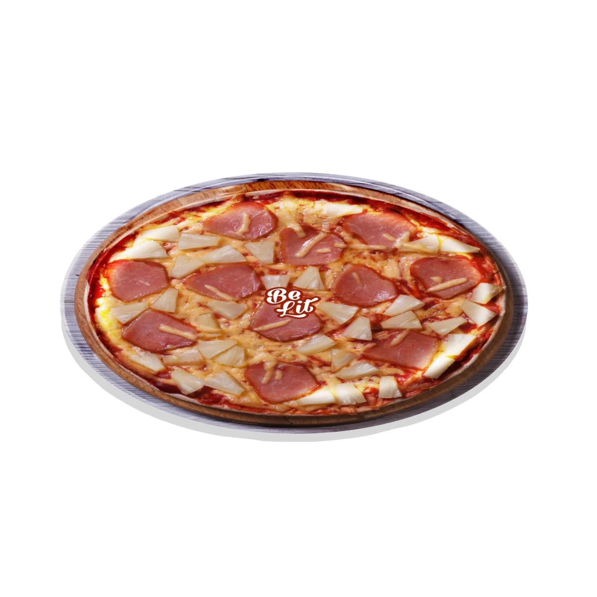 BE LIT ROUND ROLLING TRAY - HAWAIIAN PIZZA - SeedySide