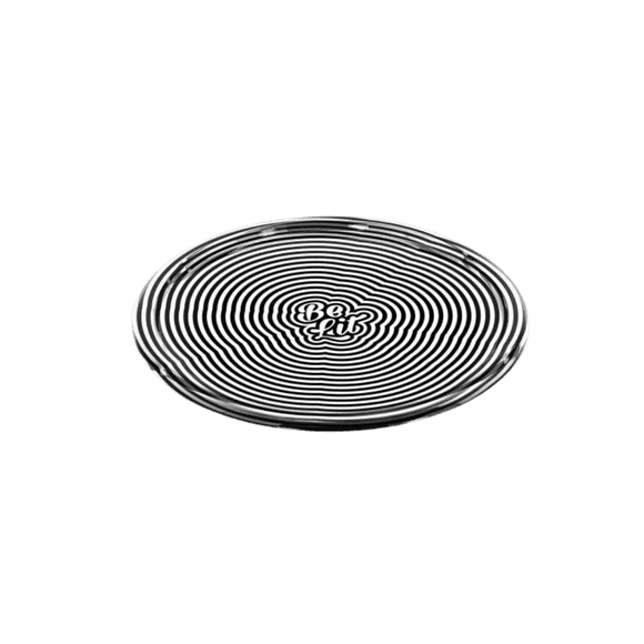 BE LIT ROUND ROLLING TRAY - RIPPLE - SeedySide