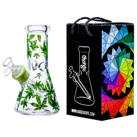 CHONGZ 20CM GREEN "LOVELY LEAF" WATERPIPE - SeedySide