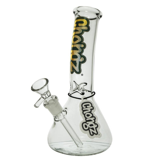 CHONGZ 22CM "LEAN DEAN" CLEAR LEAN BACK WATERPIPE - SeedySide