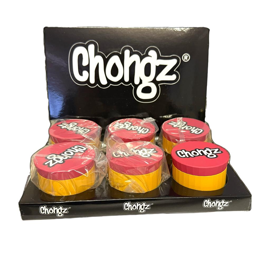CHONGZ 63MM SOFT TOUCH "LIVELY" RASTA 4 PT GRINDER - SeedySide