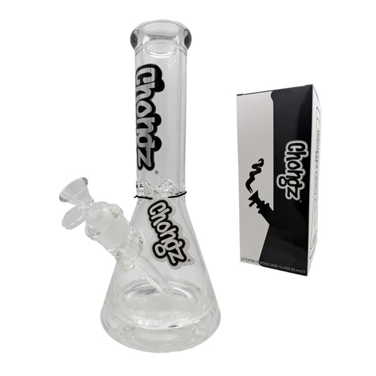 CHONGZ GLASS 30CM "TYSON" SUPER TOUGH 9MM BEAKER WATERPIPE - SeedySide