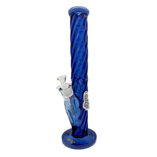 CHONGZ GLASS 40CM "STONE RYLAND" BLUE STRAIGHT WATERPIPE - SeedySide
