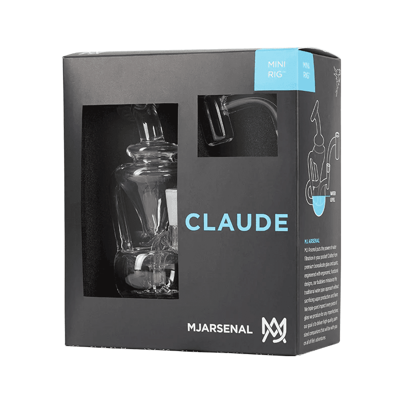 CLAUDE MINI DAB RIG - CLEAR - SeedySide
