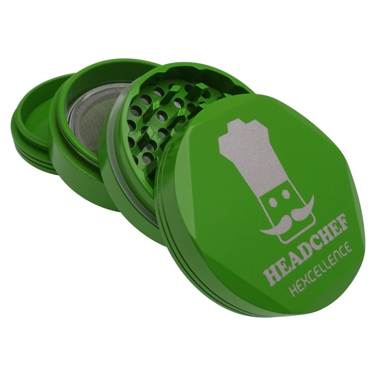 HEADCHEF HARDCORE HEXCELLENCE 62MM 4PT GRINDER - SeedySide