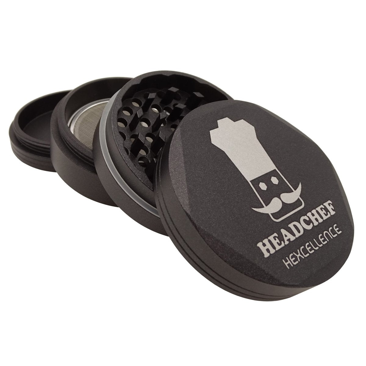 HEADCHEF HARDCORE HEXCELLENCE 62MM 4PT GRINDER - SeedySide