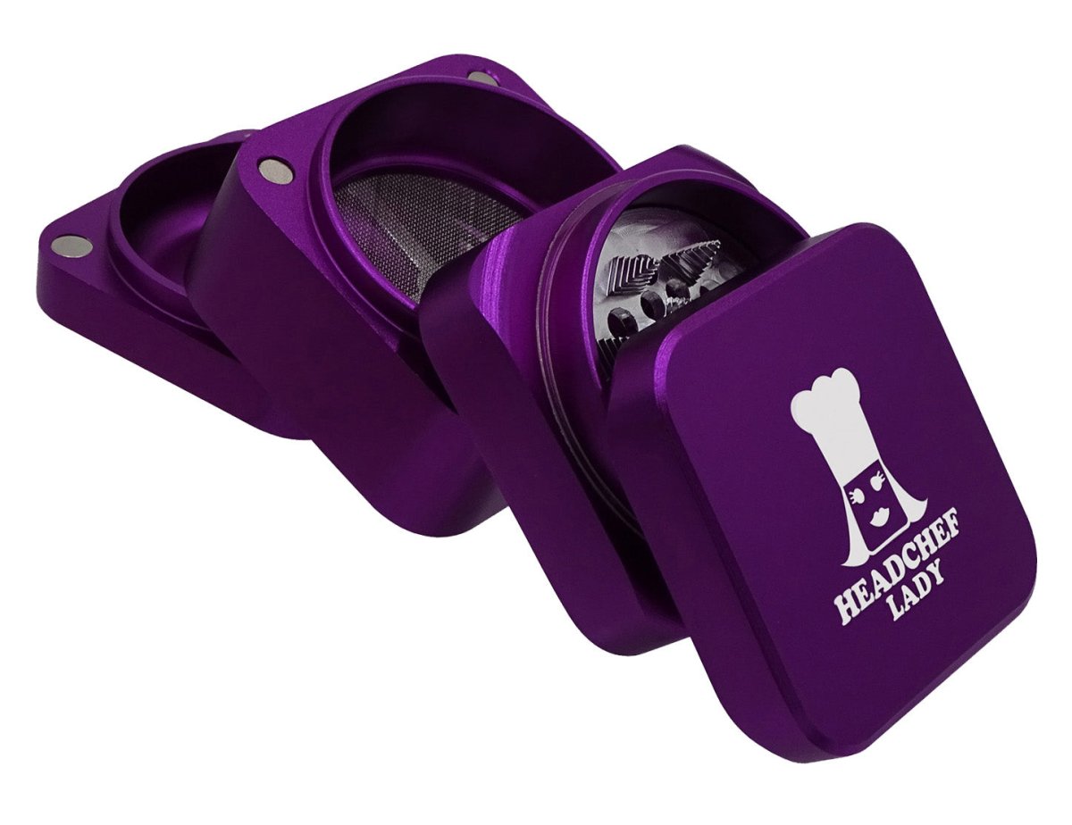 HEADCHEF LADY CUBE 55MM 4 PT GRINDER - SeedySide
