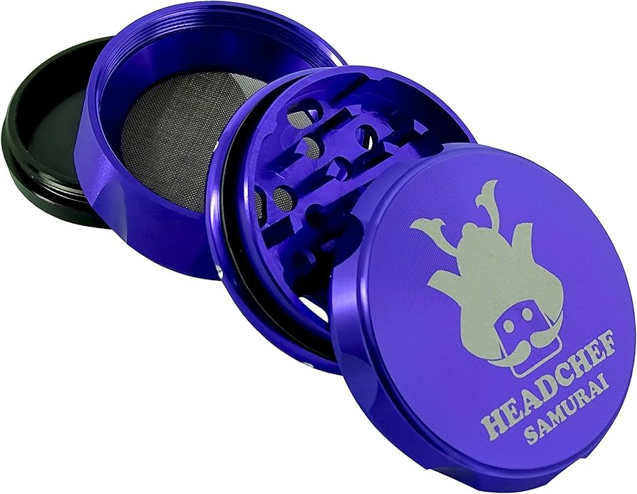 HEADCHEF SAMURAI 55MM 4PT GRINDER - SeedySide