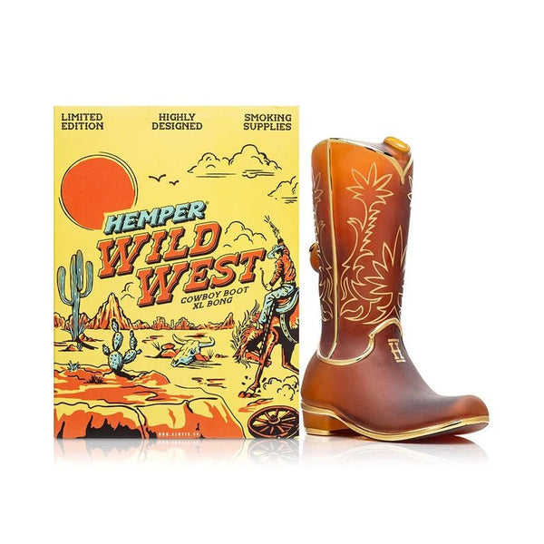 Hemper Wild West Cowboy Boot XL Bong - SeedySide