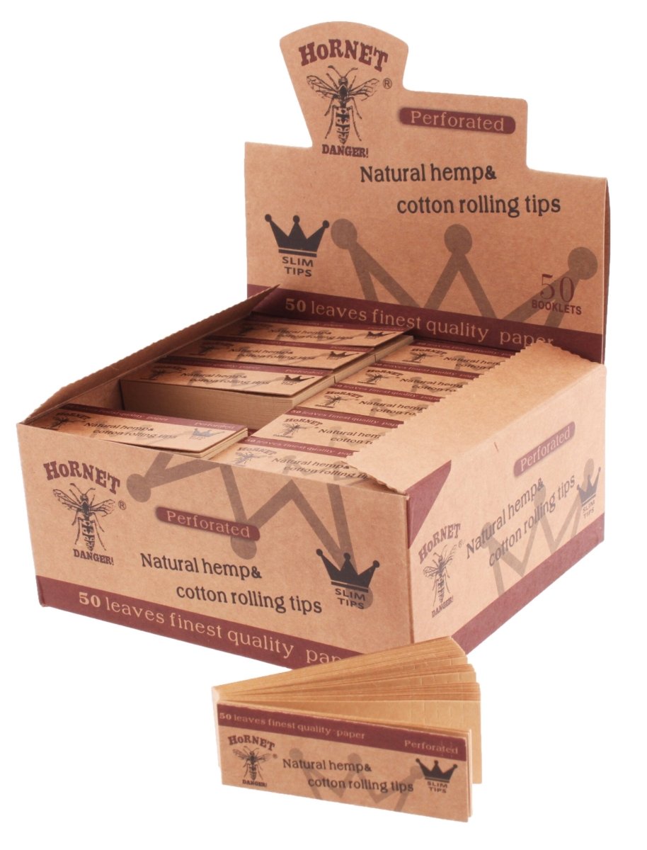 HORNET HEMP UNBLEACHED PERFORATED TIPS - SeedySide