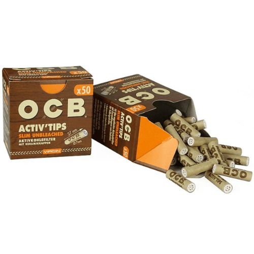 OCB VIRGIN ACTIV CHARCOAL FILTERS 50S - SeedySide
