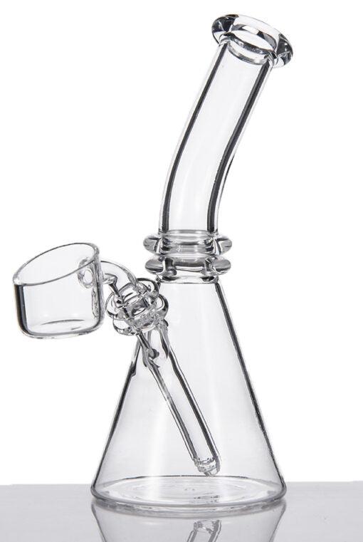 QUARTZ BEAKER W BEND OBLIQUE BOWL 12.8CM