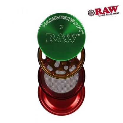 RAW X HAMMERCRAFT MEDIUM 55MM 4PT GRINDER - SeedySide